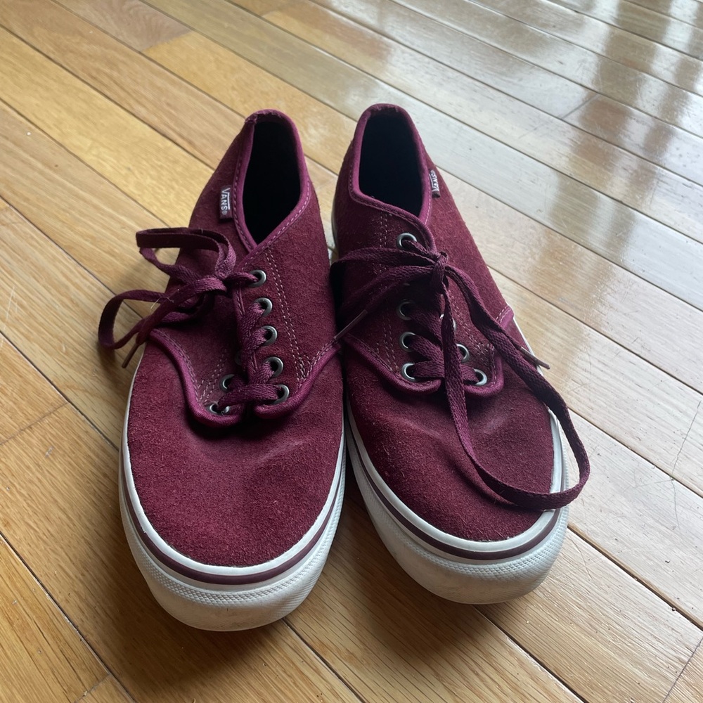 Burgundy Vans